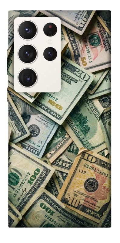 Чехол itsPrint Dollars для Samsung Galaxy S23 Ultra, деньги, купить оптом с доставкой