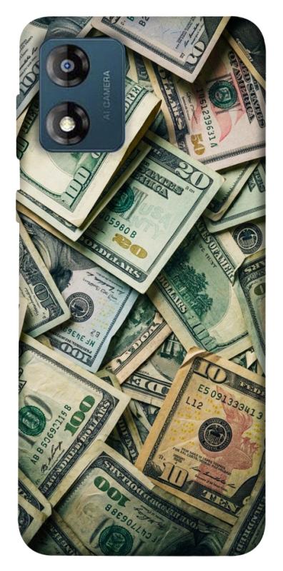 Чехол itsPrint Dollars для Motorola Moto E13, деньги, купить оптом с доставкой