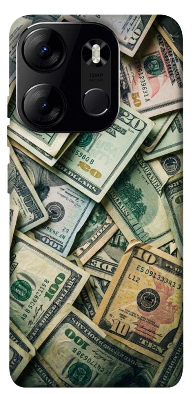 Чохол itsPrint Dollars для Tecno Spark Go 2023, гроші, купити оптом з доставкою