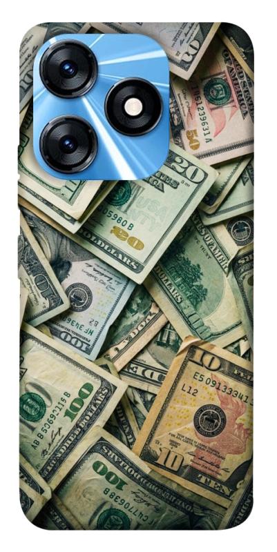Чехол itsPrint Dollars для TECNO Spark 10 Pro, деньги, купить оптом с доставкой