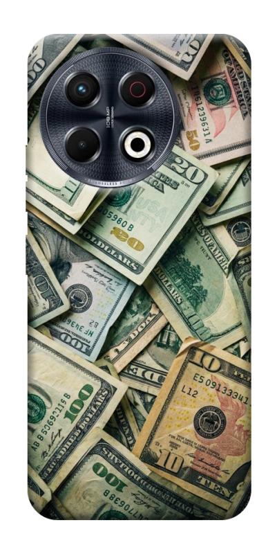 Чехол itsPrint Dollars для TECNO Spark 30 Pro (KL7), деньги, купить оптом с доставкой