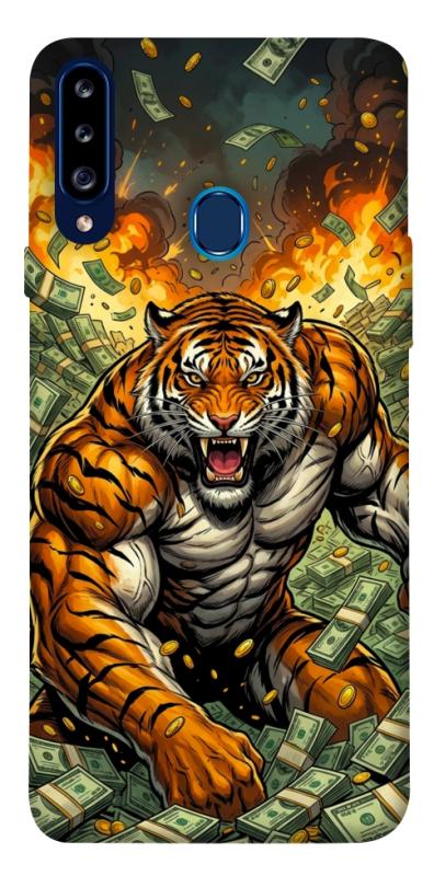 Чохол itsPrint Money tiger для Samsung Galaxy A20s, гроші, купити оптом з доставкою