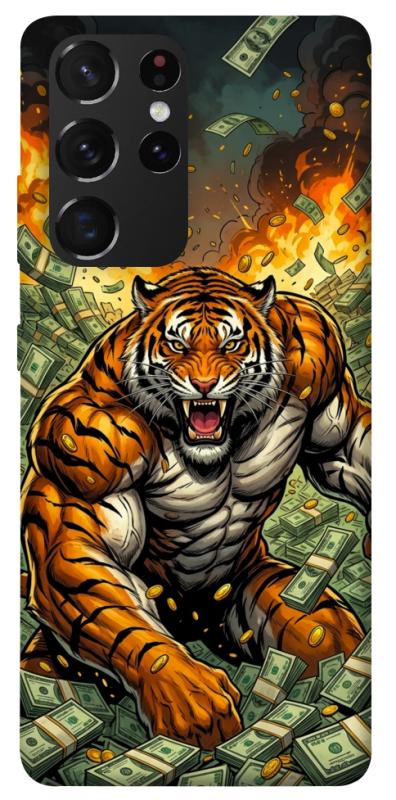 Чохол itsPrint Money tiger для Samsung Galaxy S21 Ultra, гроші, купити оптом з доставкою