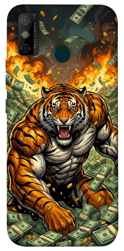 Чехол itsPrint Money tiger для TECNO Spark 6 Go, деньги, купить оптом с доставкой