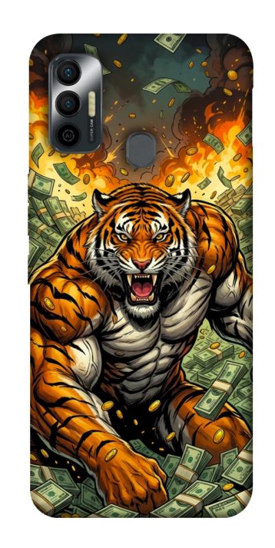 Чехол itsPrint Money tiger для TECNO Spark 7, деньги, купить оптом с доставкой