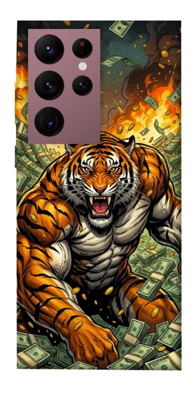 Чохол itsPrint Money tiger для Samsung Galaxy S22 Ultra, гроші, купити оптом з доставкою