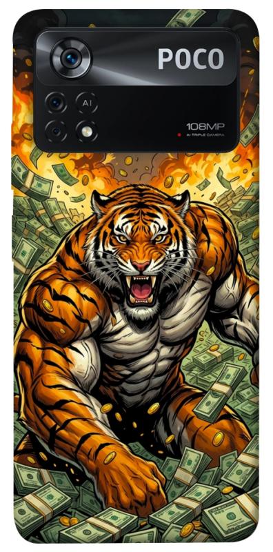 Чехол itsPrint Money tiger для Xiaomi Poco X4 Pro 5G, деньги, купить оптом с доставкой