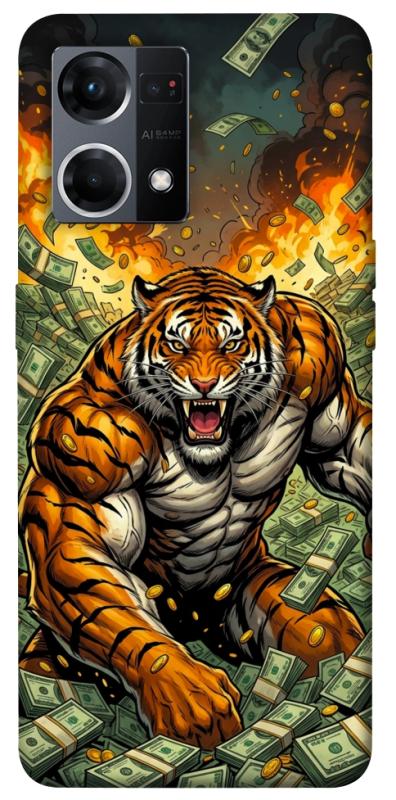 Чохол itsPrint Money tiger для Oppo Reno 7 4G, гроші, купити оптом з доставкою