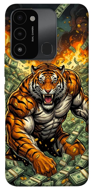 Чохол itsPrint Money tiger для TECNO Spark 8C, гроші, купити оптом з доставкою