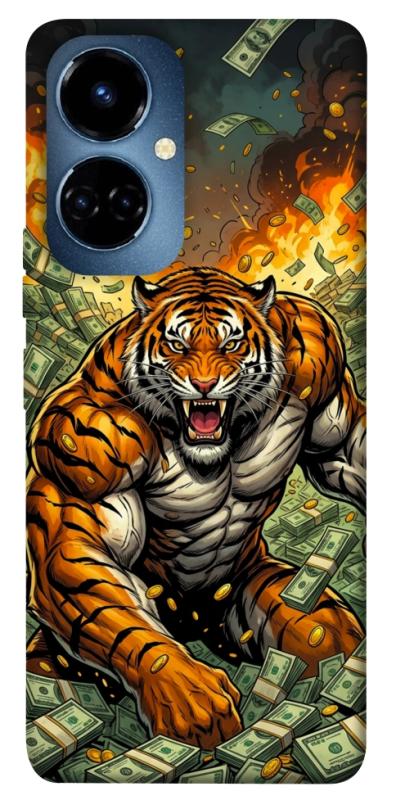 Чохол itsPrint Money tiger для TECNO Camon 19 (CI6n) / 19 Pro (CI8n), гроші, купити оптом з доставкою
