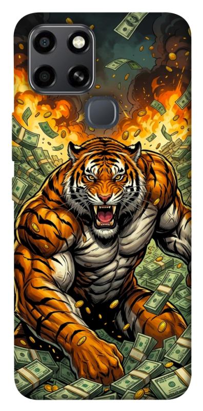 Чехол itsPrint Money tiger для Infinix Smart 6, деньги, купить оптом с доставкой