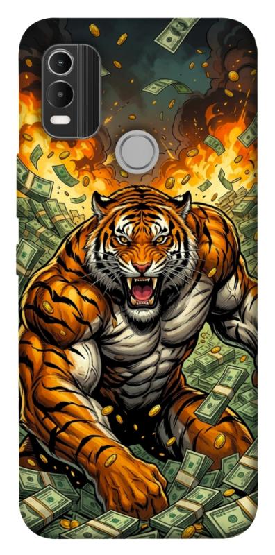 Чохол itsPrint Money tiger для Nokia C21 Plus, гроші, купити оптом з доставкою