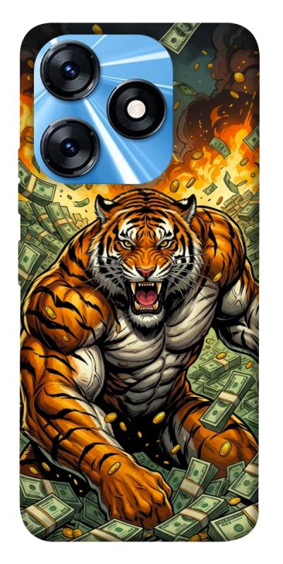 Чехол itsPrint Money tiger для TECNO Spark 10 Pro, деньги, купить оптом с доставкой