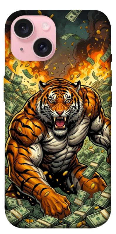 Чохол itsPrint Money tiger для Apple iPhone 15 (6.1"), гроші, купити оптом з доставкою