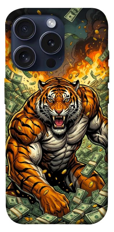 Чохол itsPrint Money tiger для Apple iPhone 15 Pro (6.1"), гроші, купити оптом з доставкою