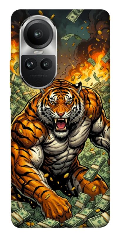 Чехол itsPrint Money tiger для Oppo Reno 10, деньги, купить оптом с доставкой