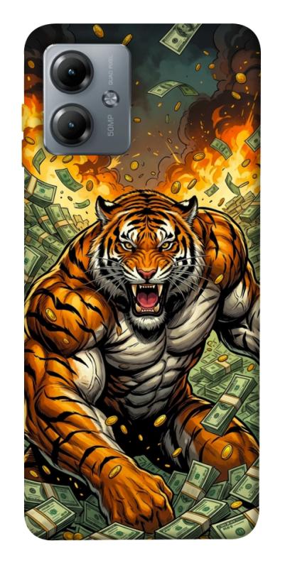 Чохол itsPrint Money tiger для Motorola Moto G14, гроші, купити оптом з доставкою
