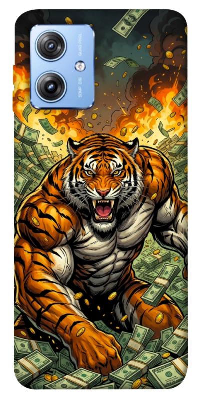 Чехол itsPrint Money tiger для Motorola Moto G84, деньги, купить оптом с доставкой
