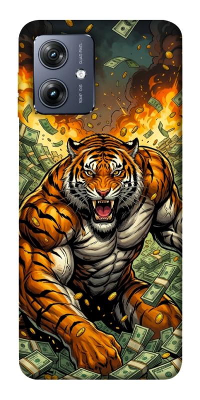Чехол itsPrint Money tiger для Motorola Moto G54, деньги, купить оптом с доставкой