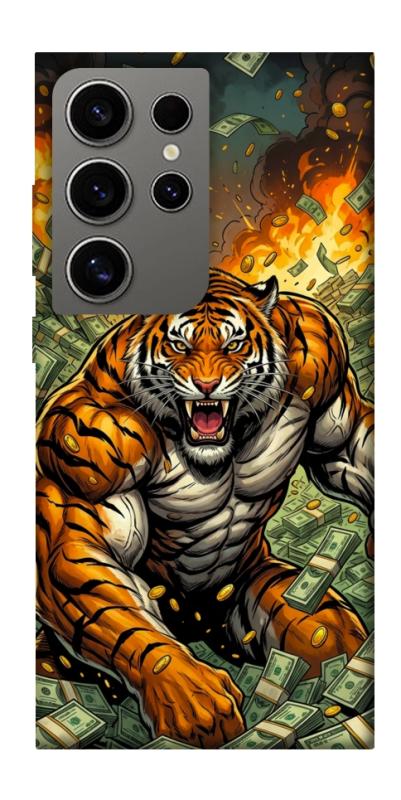 Чехол itsPrint Money tiger для Samsung Galaxy S24 Ultra, деньги, купить оптом с доставкой