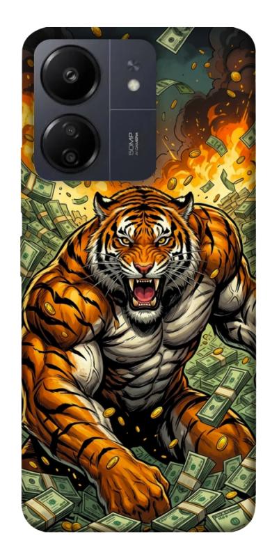 Чехол itsPrint Money tiger для Xiaomi Redmi 13C, деньги, купить оптом с доставкой