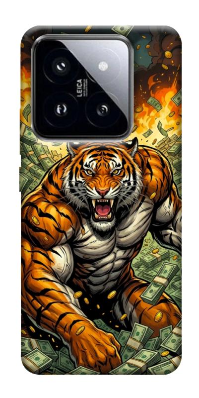 Чохол itsPrint Money tiger для Xiaomi 14 Pro, гроші, купити оптом з доставкою
