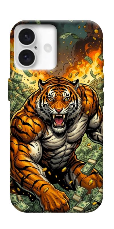 Чехол itsPrint Money tiger для Apple iPhone 16 (6.1"), деньги, купить оптом с доставкой