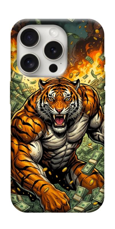 Чехол itsPrint Money tiger для Apple iPhone 16 Pro (6.3"), деньги, купить оптом с доставкой