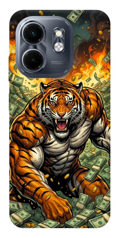Чохол itsPrint Money tiger для Infinix Smart 9 4G / Hot 50i, гроші, купити оптом з доставкою