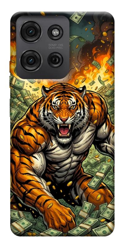 Чехол itsPrint Money tiger для Motorola Moto G75 5G, деньги, купить оптом с доставкой