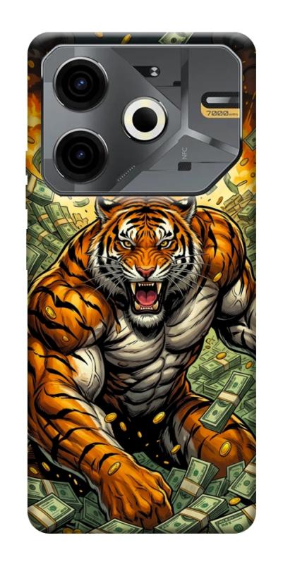 Чехол itsPrint Money tiger для TECNO Pova 6 Neo (LI6), деньги, купить оптом с доставкой
