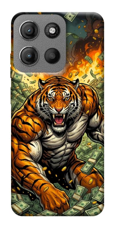 Чехол itsPrint Money tiger для Motorola Moto G15 4G, деньги, купить оптом с доставкой