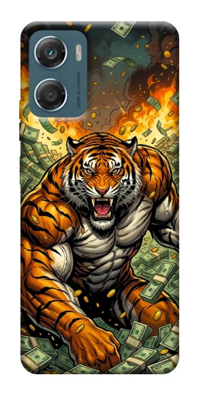 Чехол itsPrint Money tiger для Motorola Moto G06, деньги, купить оптом с доставкой