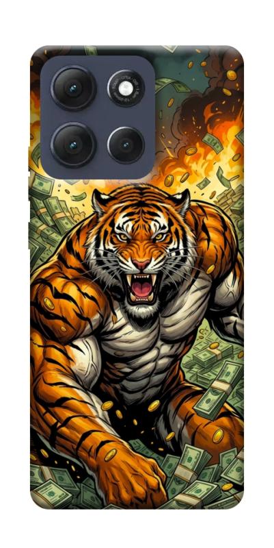 Чехол itsPrint Money tiger для Motorola Moto G86 Power, деньги, купить оптом с доставкой