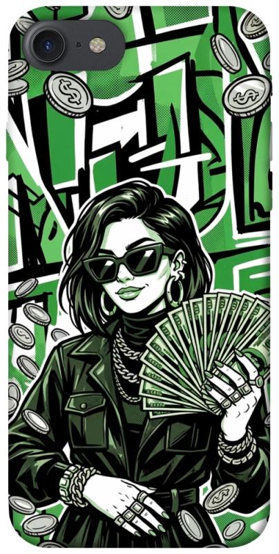 Чохол itsPrint Money woman green для Apple iPhone 7 / 8 (4.7"), гроші, купити оптом з доставкою