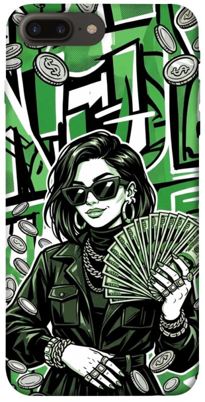 Чохол itsPrint Money woman green для Apple iPhone 7 plus / 8 plus (5.5"), гроші, купити оптом з доставкою