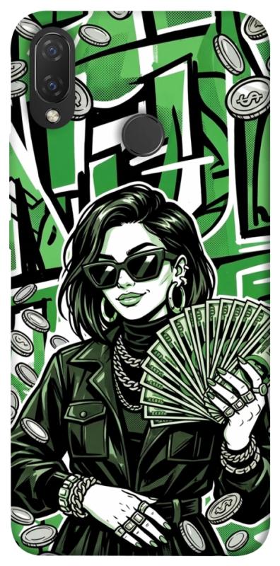 Чохол itsPrint Money woman green для Huawei P Smart+ (nova 3i), гроші, купити оптом з доставкою