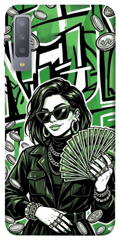 Чехол itsPrint Money woman green для Samsung A750 Galaxy A7 (2018), деньги, купить оптом с доставкой