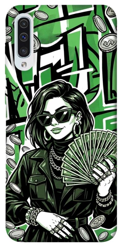Чехол itsPrint Money woman green для Samsung Galaxy A50 (A505F) / A50s / A30s, деньги, купить оптом с доставкой