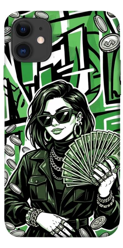 Чохол itsPrint Money woman green для Apple iPhone 11 (6.1"), гроші, купити оптом з доставкою
