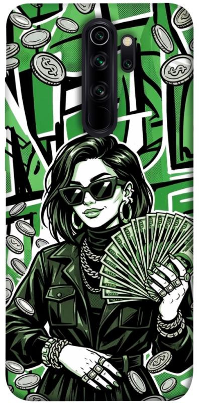 Чохол itsPrint Money woman green для Xiaomi Redmi Note 8 Pro, гроші, купити оптом з доставкою
