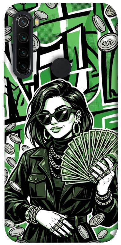 Чохол itsPrint Money woman green для Xiaomi Redmi Note 8, гроші, купити оптом з доставкою