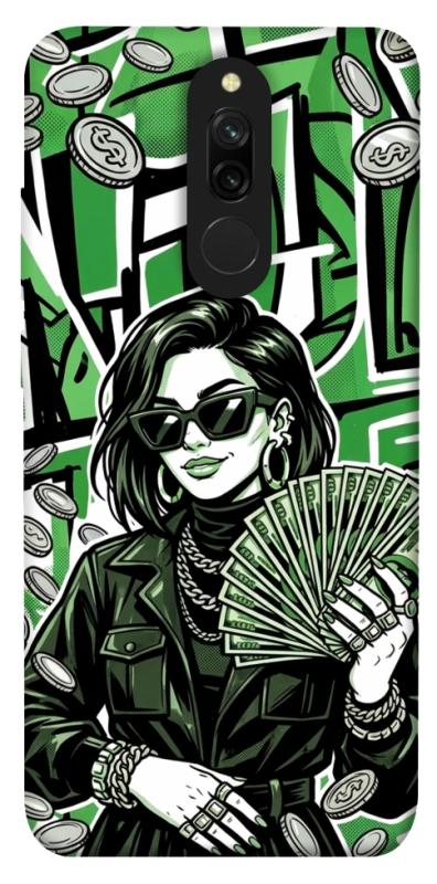 Чохол itsPrint Money woman green для Xiaomi Redmi 8, гроші, купити оптом з доставкою