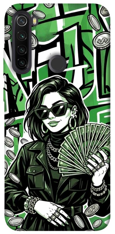 Чохол itsPrint Money woman green для Xiaomi Redmi Note 8T, гроші, купити оптом з доставкою