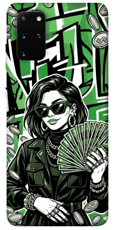 Чохол itsPrint Money woman green для Samsung Galaxy S20+, гроші, купити оптом з доставкою