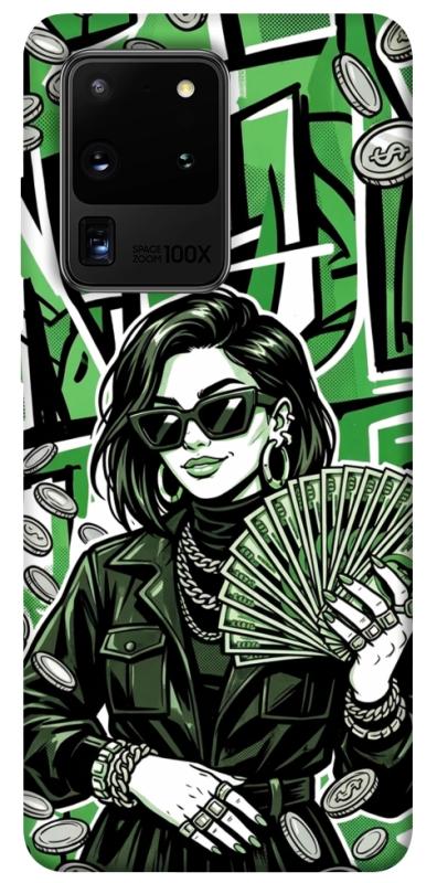 Чохол itsPrint Money woman green для Samsung Galaxy S20 Ultra, гроші, купити оптом з доставкою