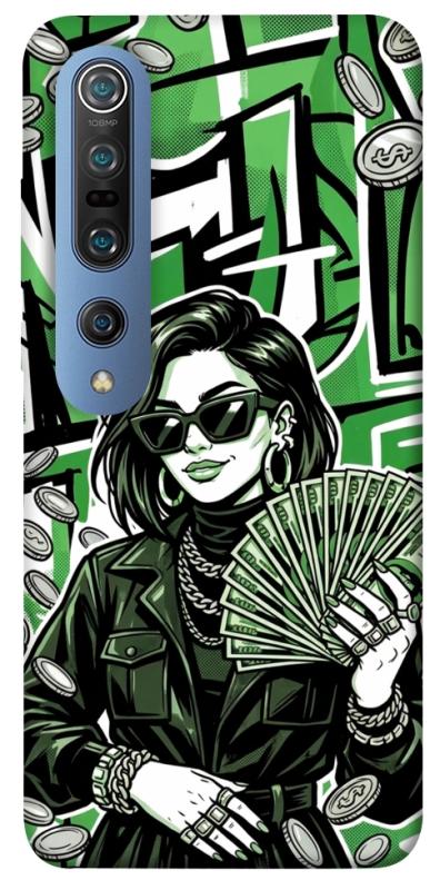 Чохол itsPrint Money woman green для Xiaomi Mi 10 / Mi 10 Pro, гроші, купити оптом з доставкою
