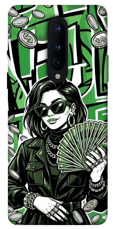 Чохол itsPrint Money woman green для OnePlus 8, гроші, купити оптом з доставкою