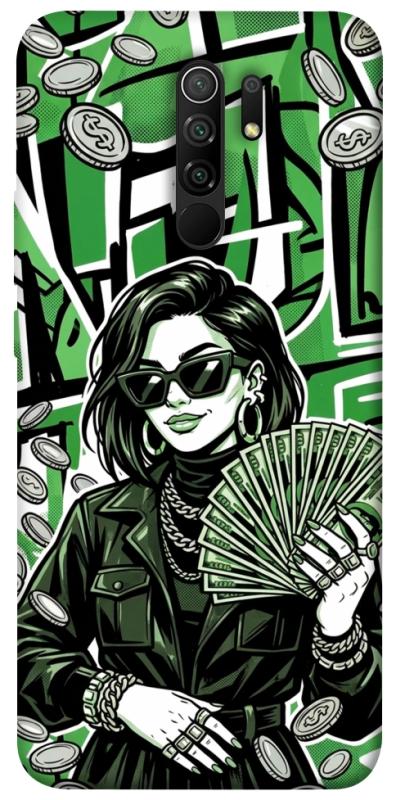 Чохол itsPrint Money woman green для Xiaomi Redmi 9, гроші, купити оптом з доставкою