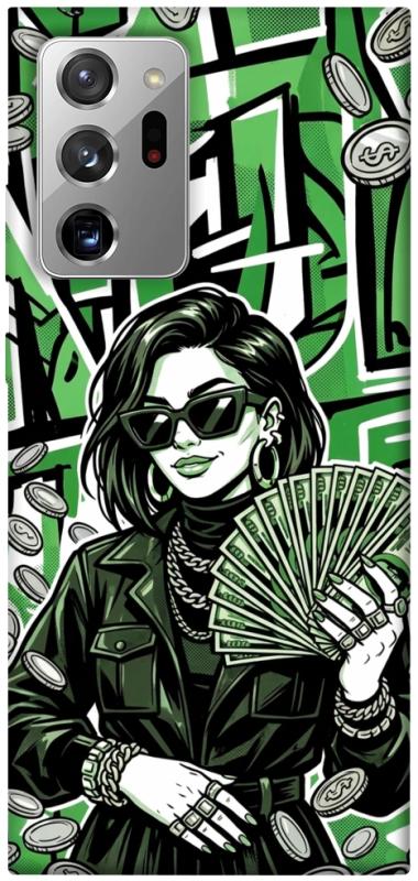 Чохол itsPrint Money woman green для Samsung Galaxy Note 20 Ultra, гроші, купити оптом з доставкою